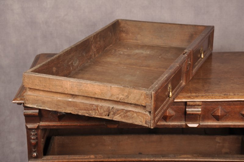 Rare 17th Century Oak Chest Of Drawers