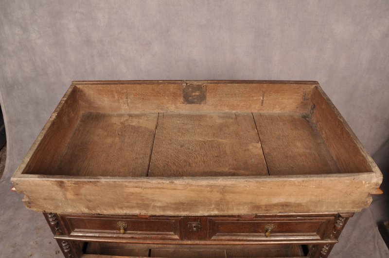 Rare 17th Century Oak Chest Of Drawers