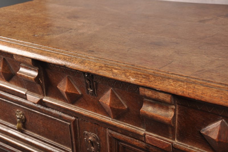 Rare 17th Century Oak Chest Of Drawers