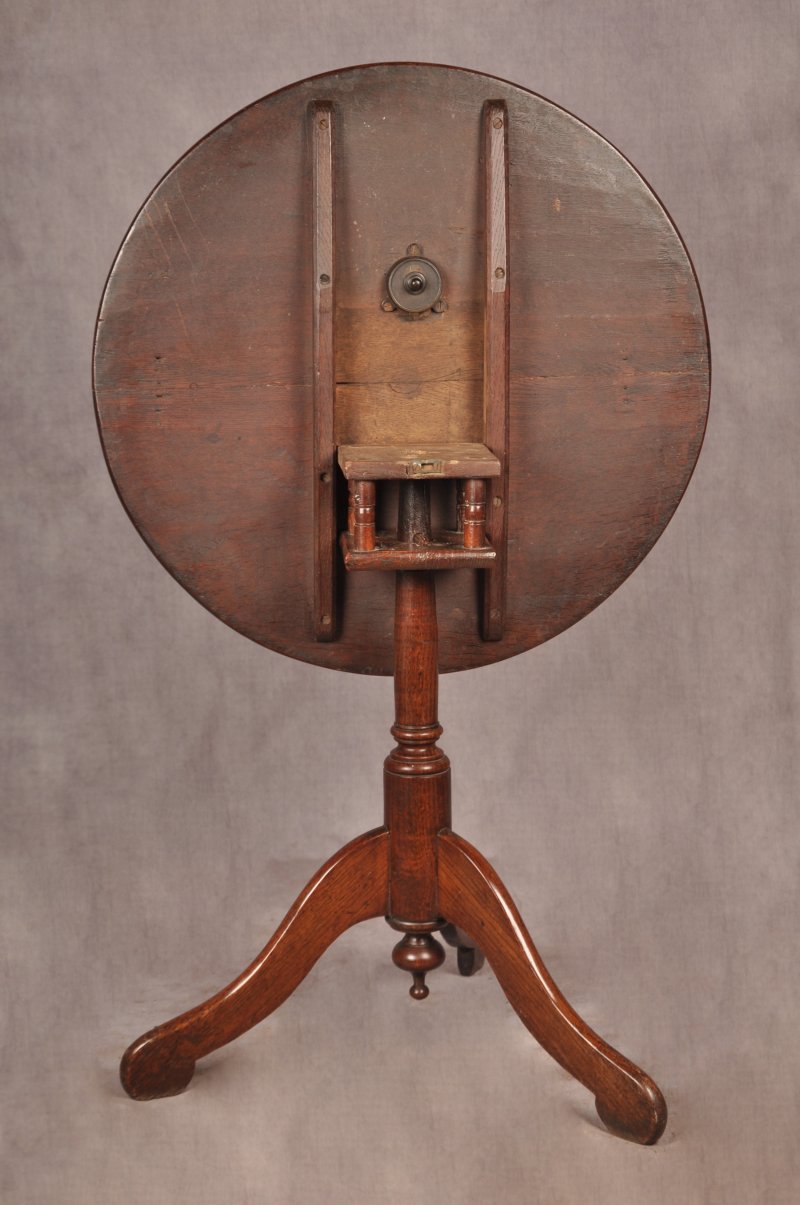 Rare 18th Century Oak Country Tripod Table