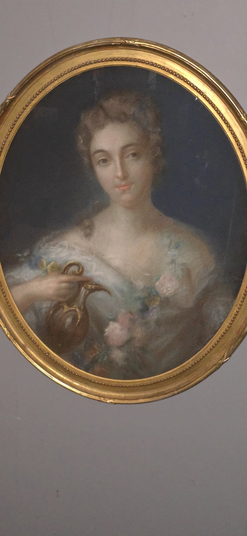 Large Pair Pastels in Gilt Frames