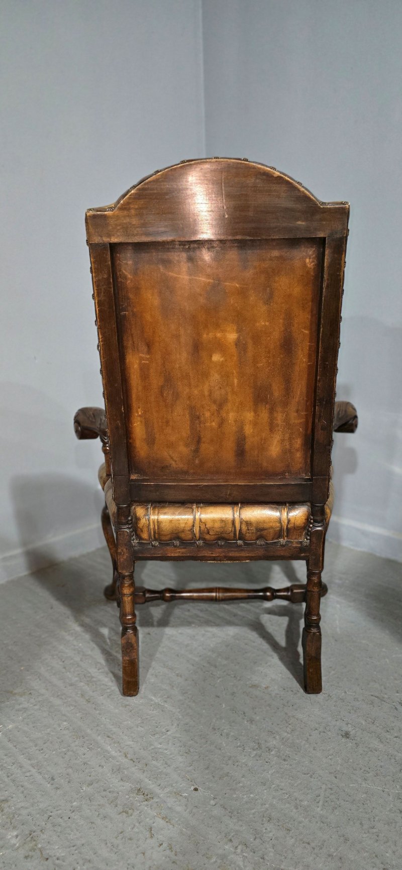 William and Mary Walnut Library Chair