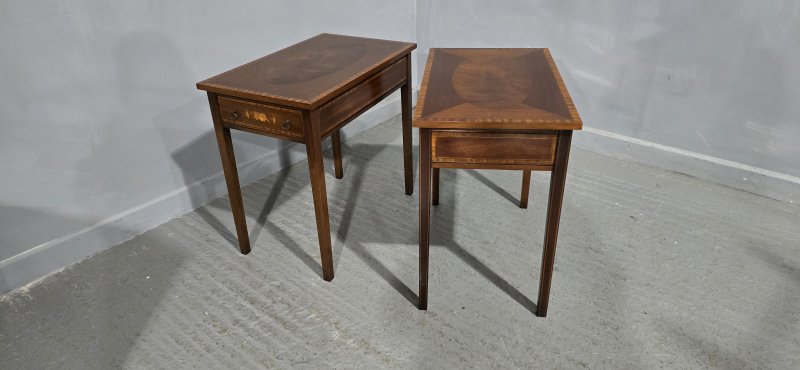 Fine Pair Mahogany Lamp Tables - Image 10