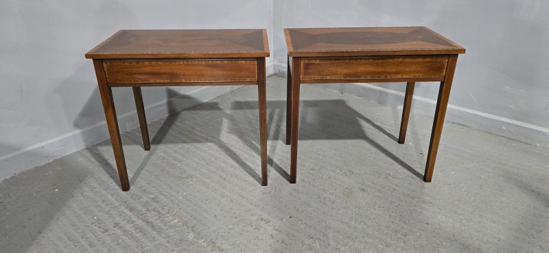 Fine Pair Mahogany Lamp Tables - Image 12