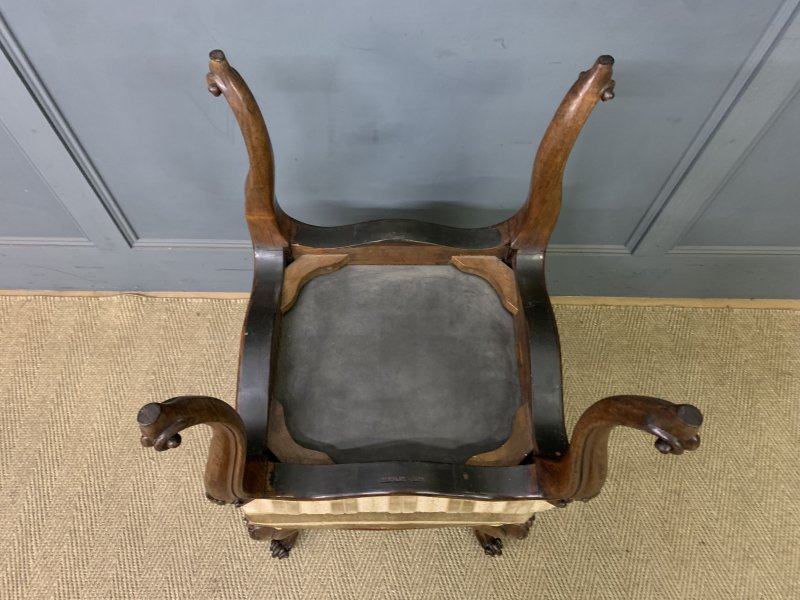 Pair of Victorian Cabriole Leg Stools - Image 3