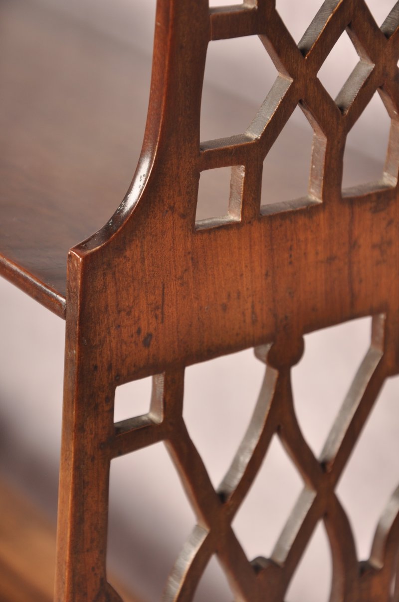 18th Century Padouk Wood Chippendale Hanging Shelves - Image 9