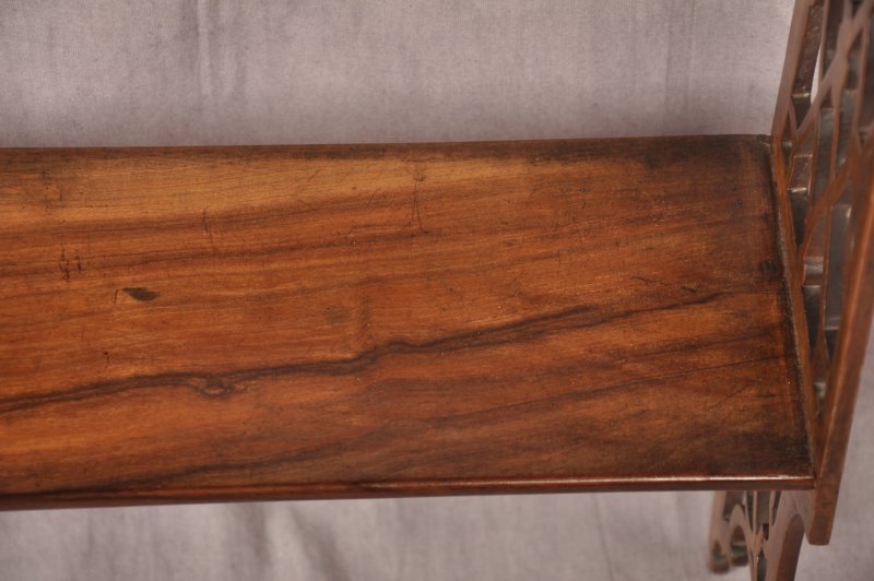 18th Century Padouk Wood Chippendale Hanging Shelves - Image 12