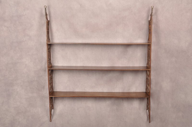18th Century Padouk Wood Chippendale Hanging Shelves - Image 13