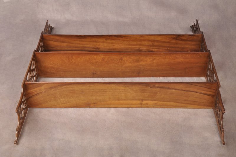 18th Century Padouk Wood Chippendale Hanging Shelves - Image 14