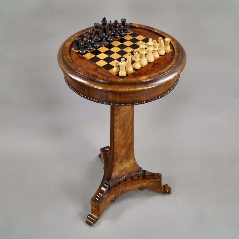 A William IV Mahogany Chess Table - Image 4