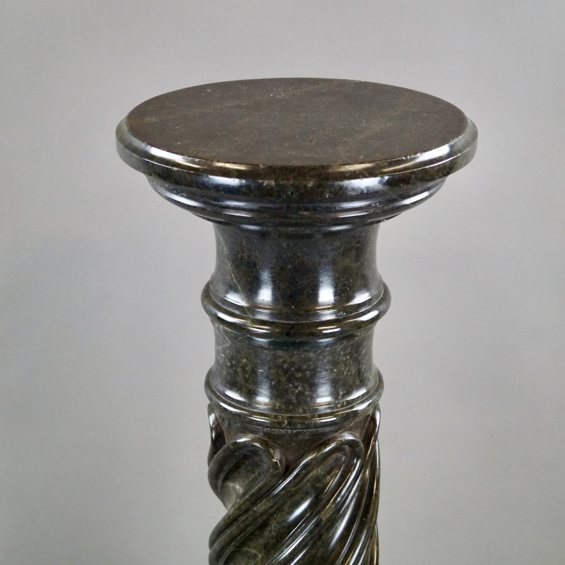 A French Mid 19Thc Verde Antico Marble Column - Image 2