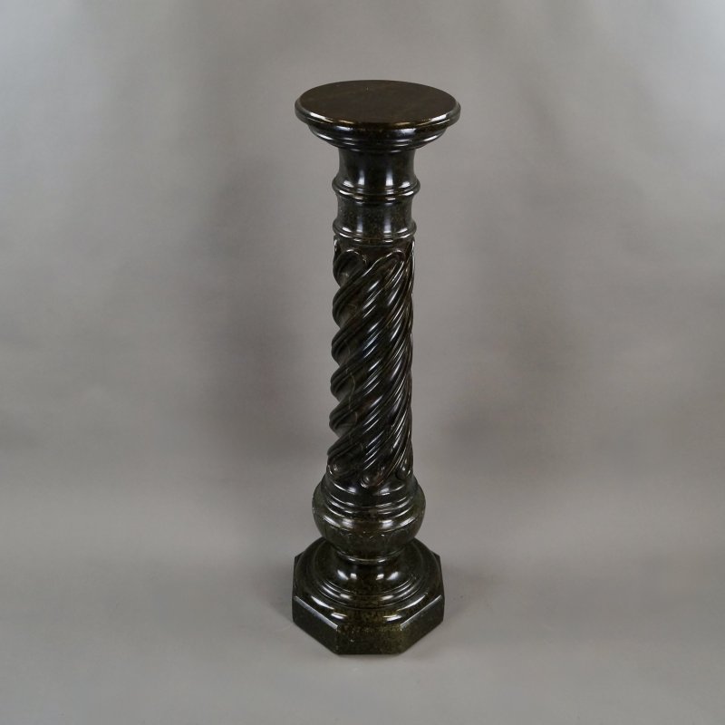 A French Mid 19Thc Verde Antico Marble Column - Image 5