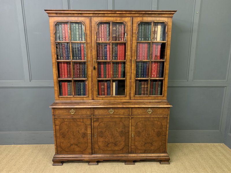 Waring & Gillow Burr Walnut Bookcase