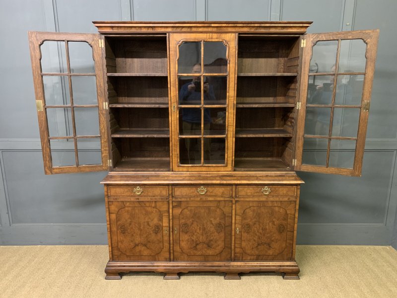 Waring & Gillow Burr Walnut Bookcase - Image 13
