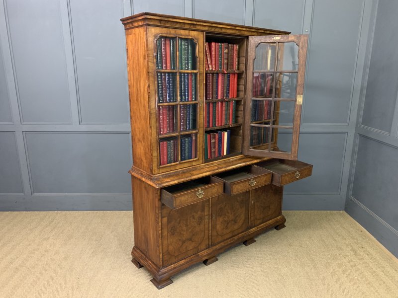 Waring & Gillow Burr Walnut Bookcase - Image 15