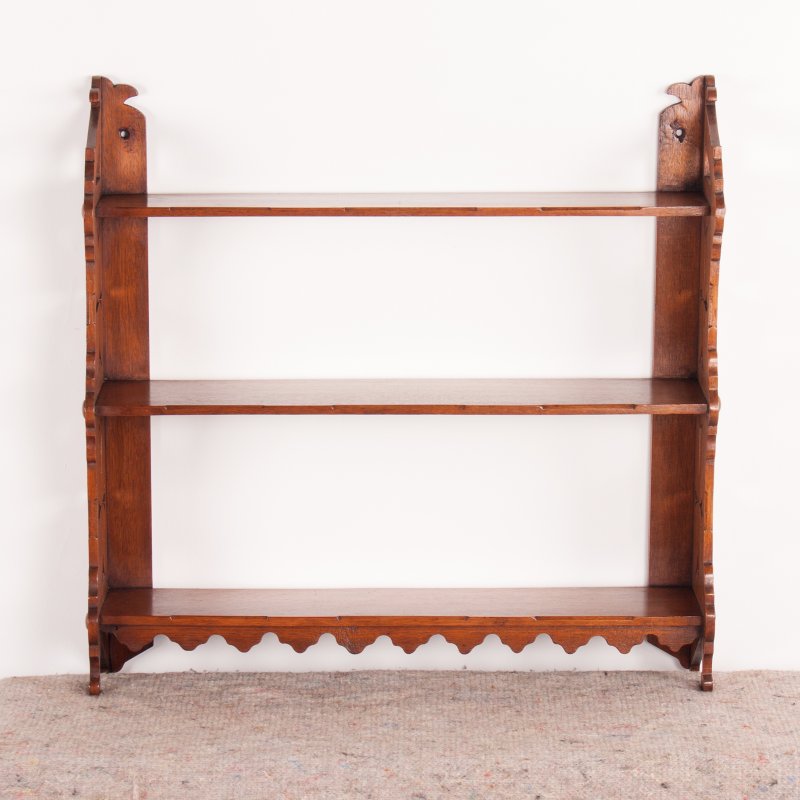 Walnut Hanging Wall Shelves - Image 2