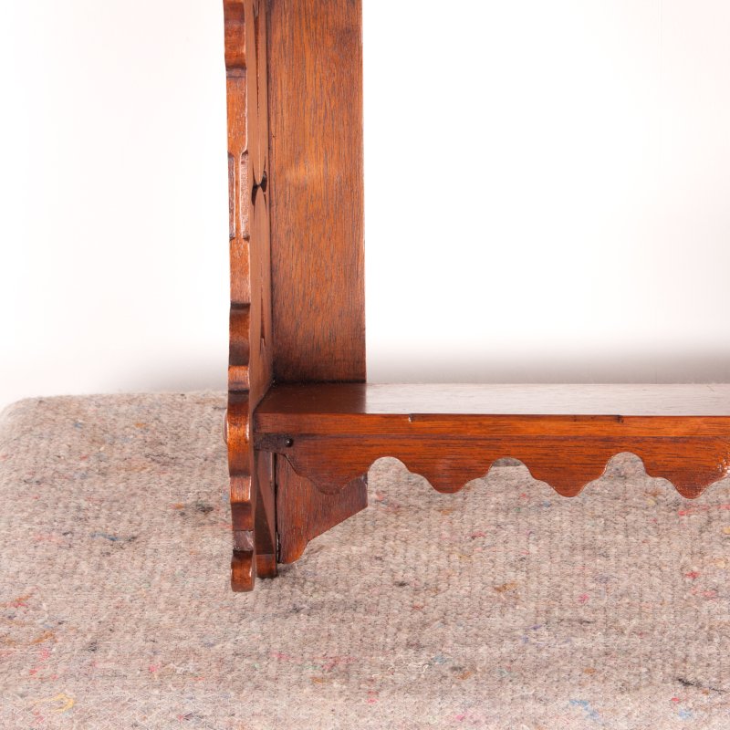 Walnut Hanging Wall Shelves - Image 7