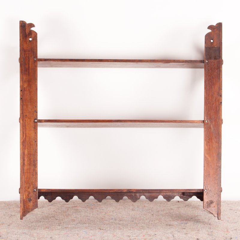 Walnut Hanging Wall Shelves - Image 8
