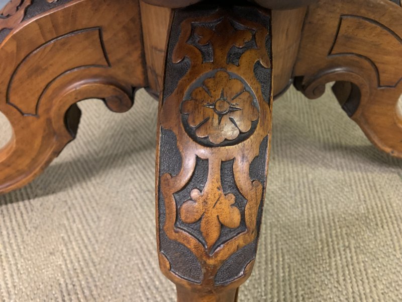 Large Sized Victorian Inaid Burr Walnut Coffee Table - Image 10