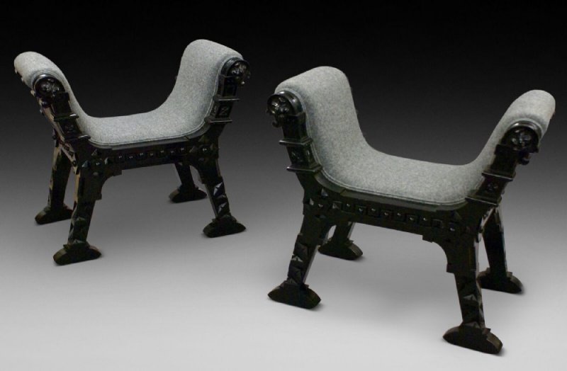 A Pair Of Aesthetic Movement Window Seats