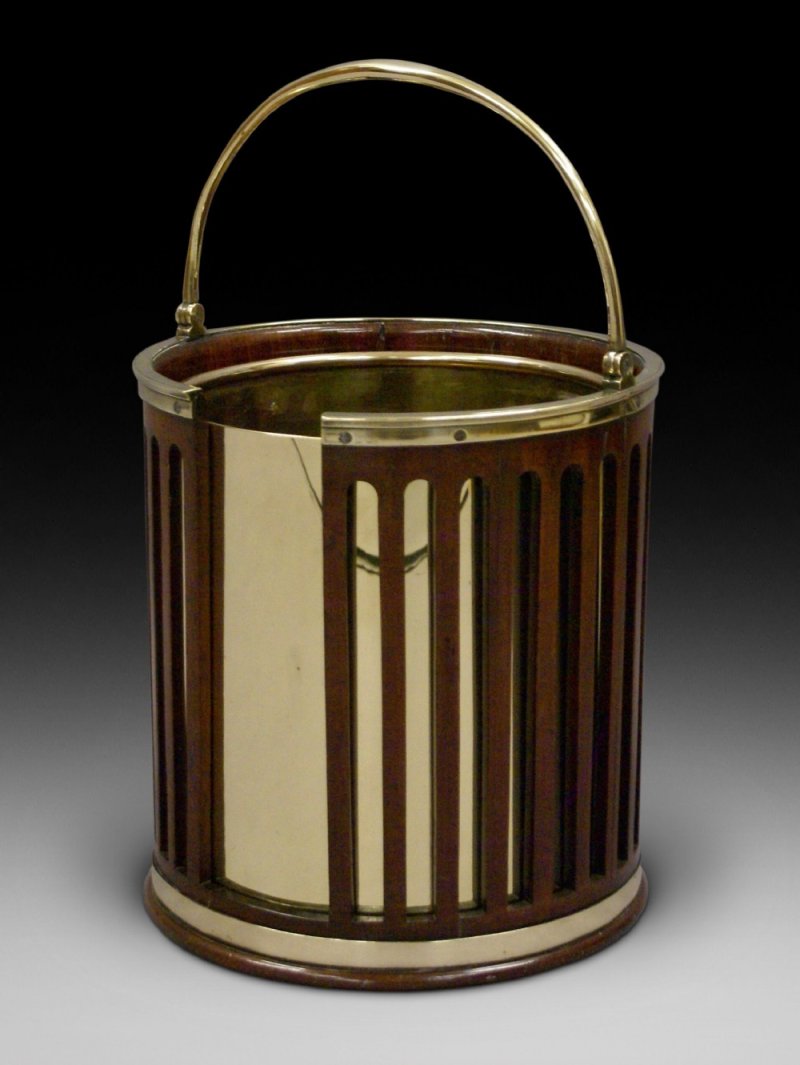 18th Century Slatted Plate Bucket