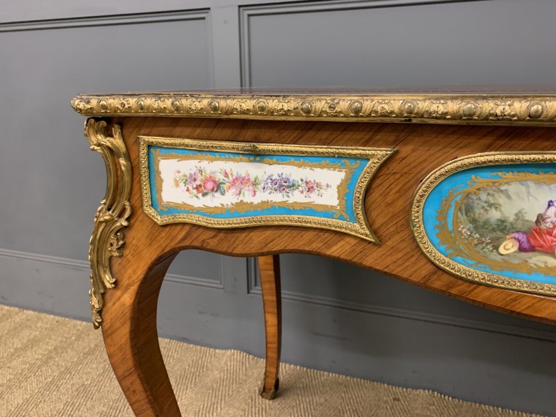 French Tulip Wood Bureau Plat - Image 7