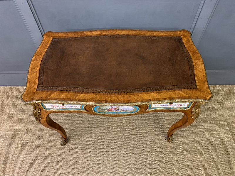 French Tulip Wood Bureau Plat - Image 19