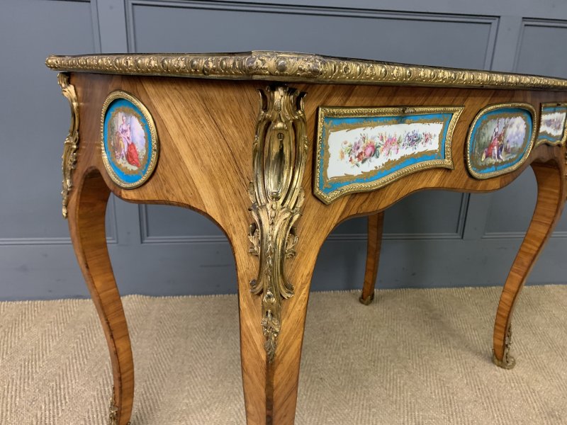 French Tulip Wood Bureau Plat - Image 10