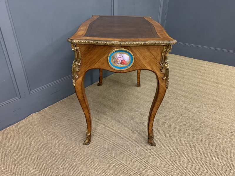 French Tulip Wood Bureau Plat - Image 15