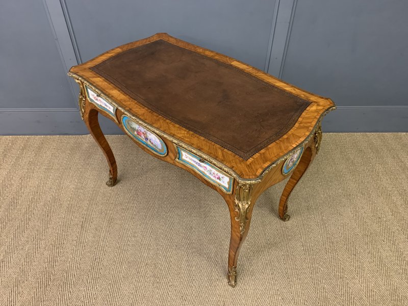 French Tulip Wood Bureau Plat - Image 2