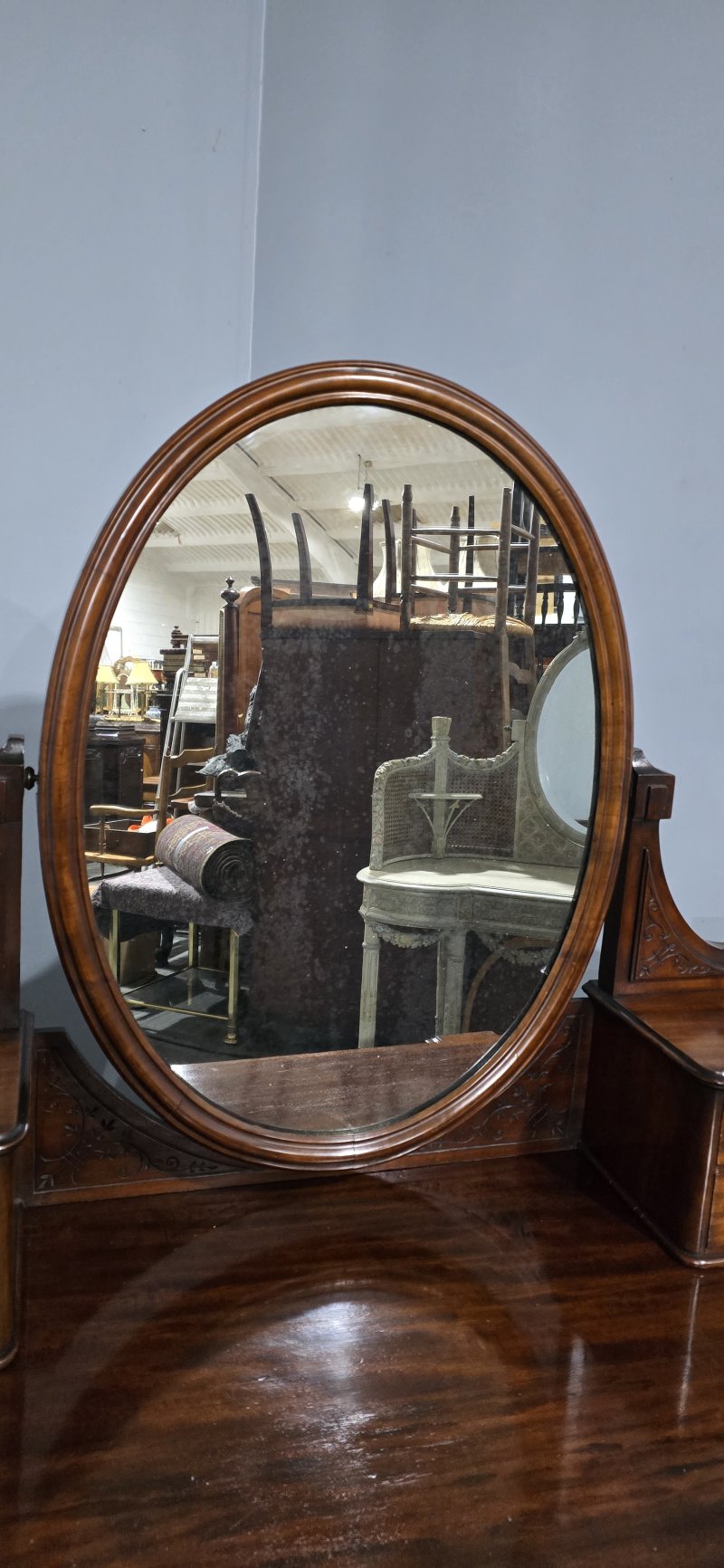 Victorian Mahogany Dressing Table - Image 7