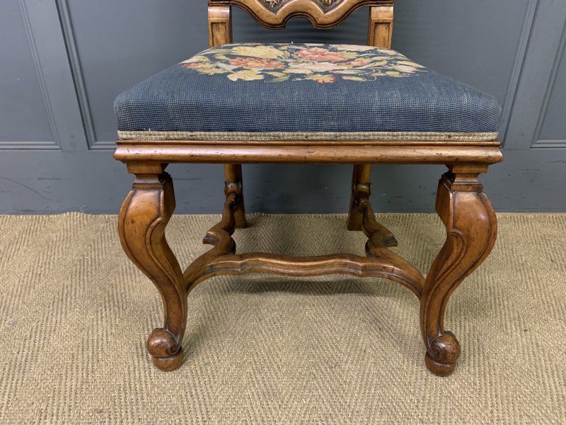 Pair of William and Mary Style Walnut Chairs by Waring & Gillow - Image 13