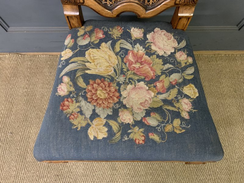 Pair of William and Mary Style Walnut Chairs by Waring & Gillow - Image 15