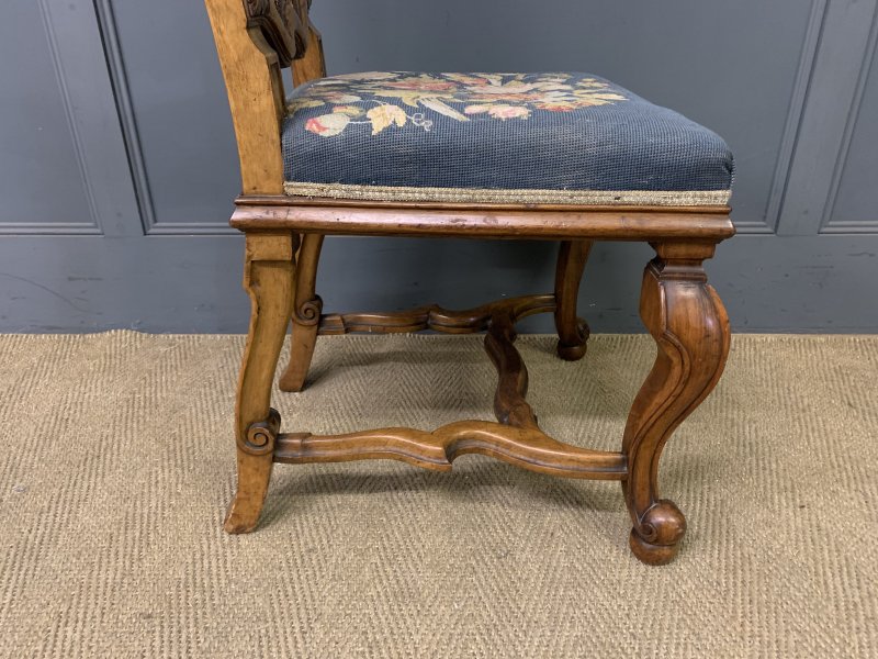 Pair of William and Mary Style Walnut Chairs by Waring & Gillow - Image 12