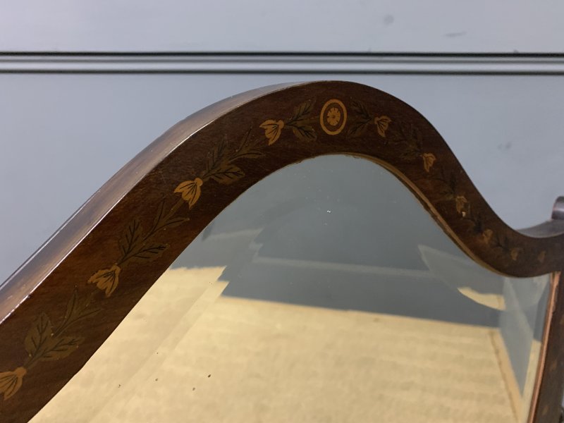 Large Scale Georgian Inlaid Toilet Mirror - Image 5