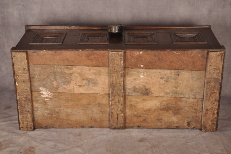 Rare Dated Elizabethan Coffer - Image 9