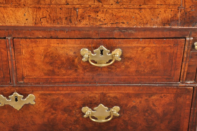 Early 18th Century Burr Walnut Bureau - Image 10