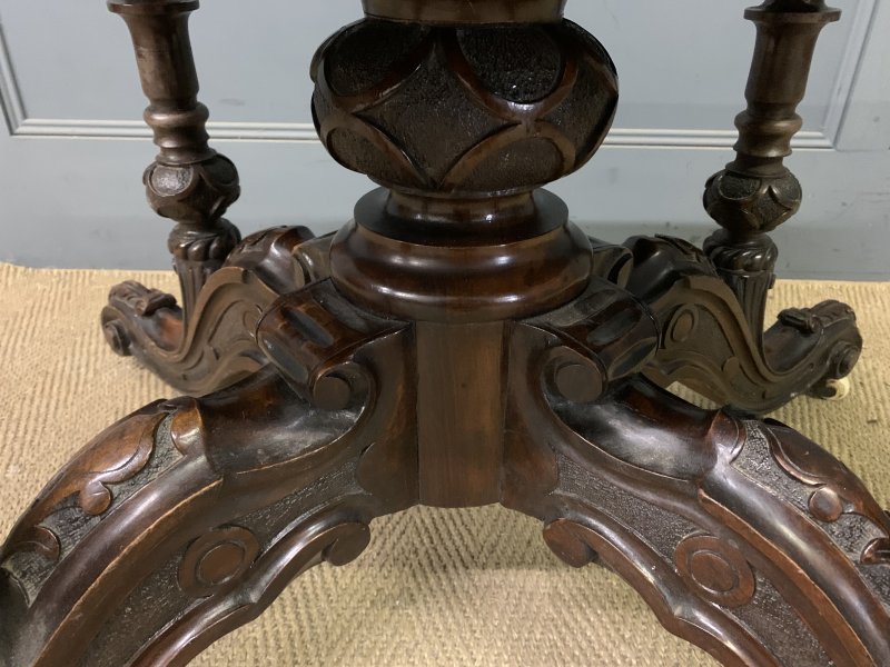 Large Sized Victorian Burr Walnut Coffee Table - Image 6