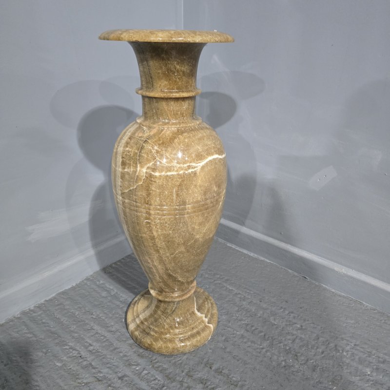 Huge Carved Alabaster Vase - Image 4