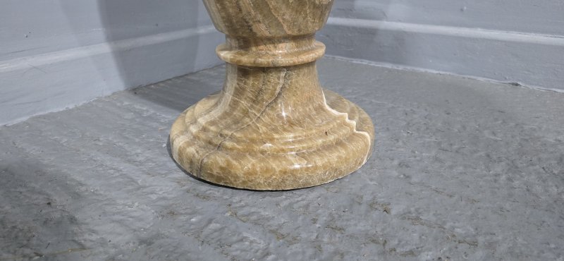 Huge Carved Alabaster Vase - Image 9