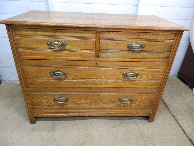 Edwardian Oak Chest of Drawers