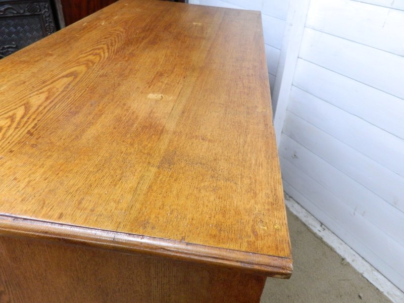 Edwardian Oak Chest of Drawers - Image 9