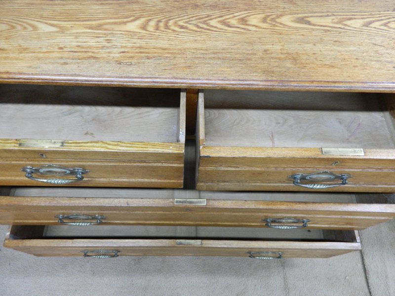 Edwardian Oak Chest of Drawers - Image 14