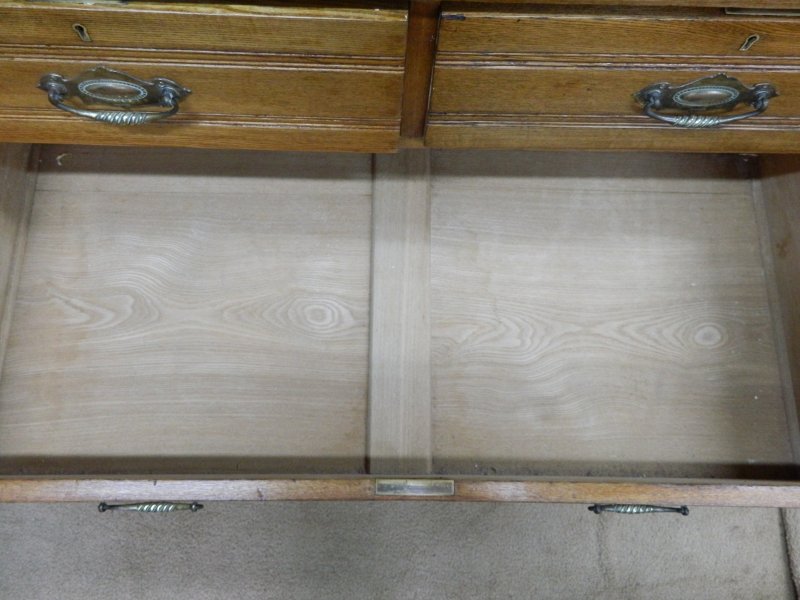 Edwardian Oak Chest of Drawers - Image 15