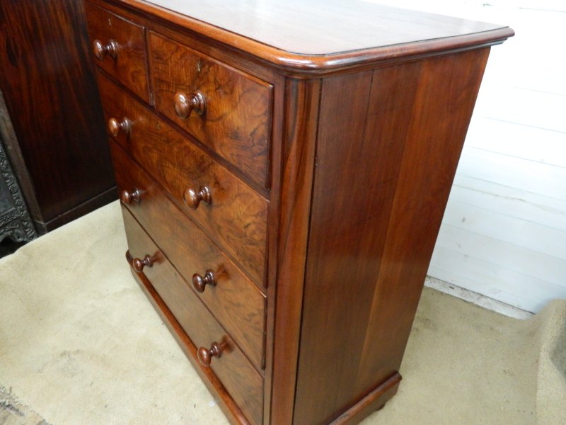 Victorian Mahogany Chest of Drawers - Image 7