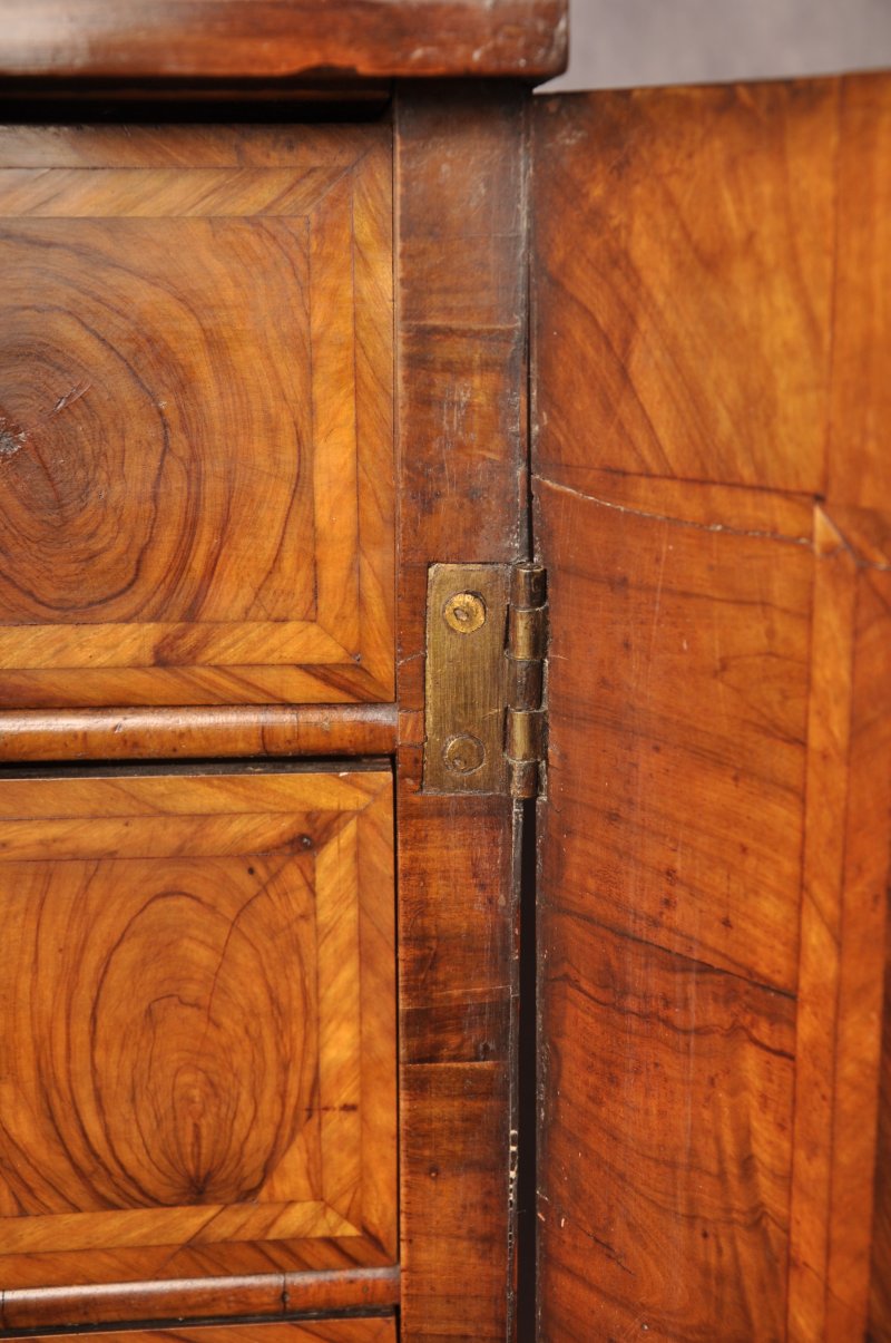 17th Century Olive Wood Oyster Cabinet - Image 12
