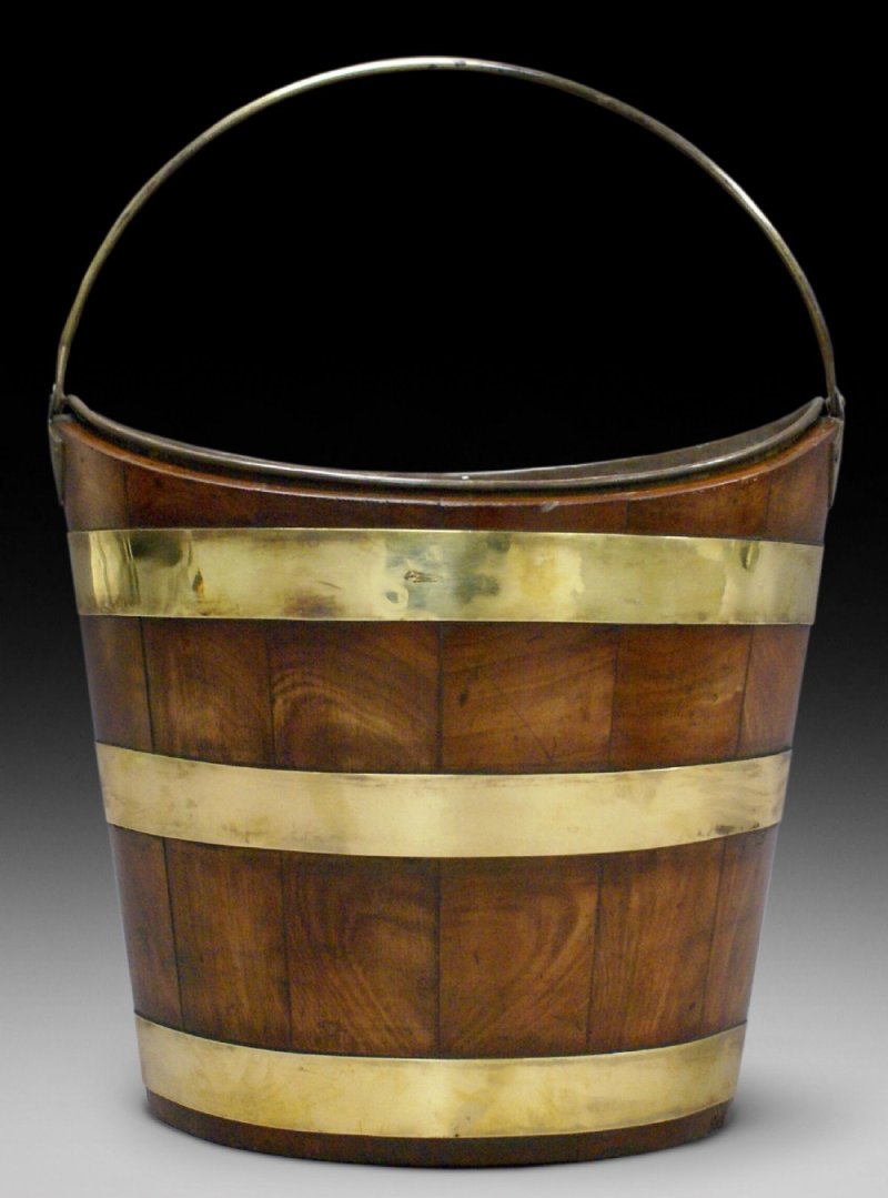 A Superb Quality Mahogany & Brass Bucket