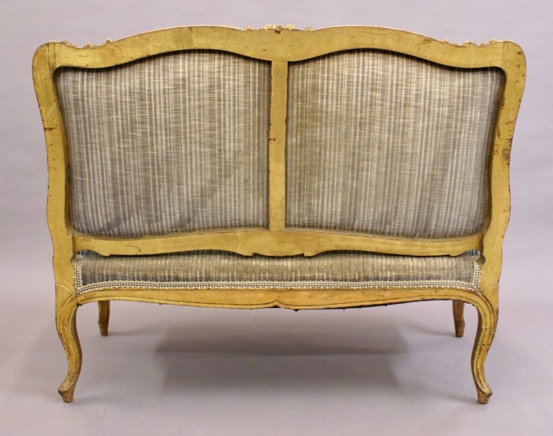 19th C French Carved And Gilded Sofa - Image 6
