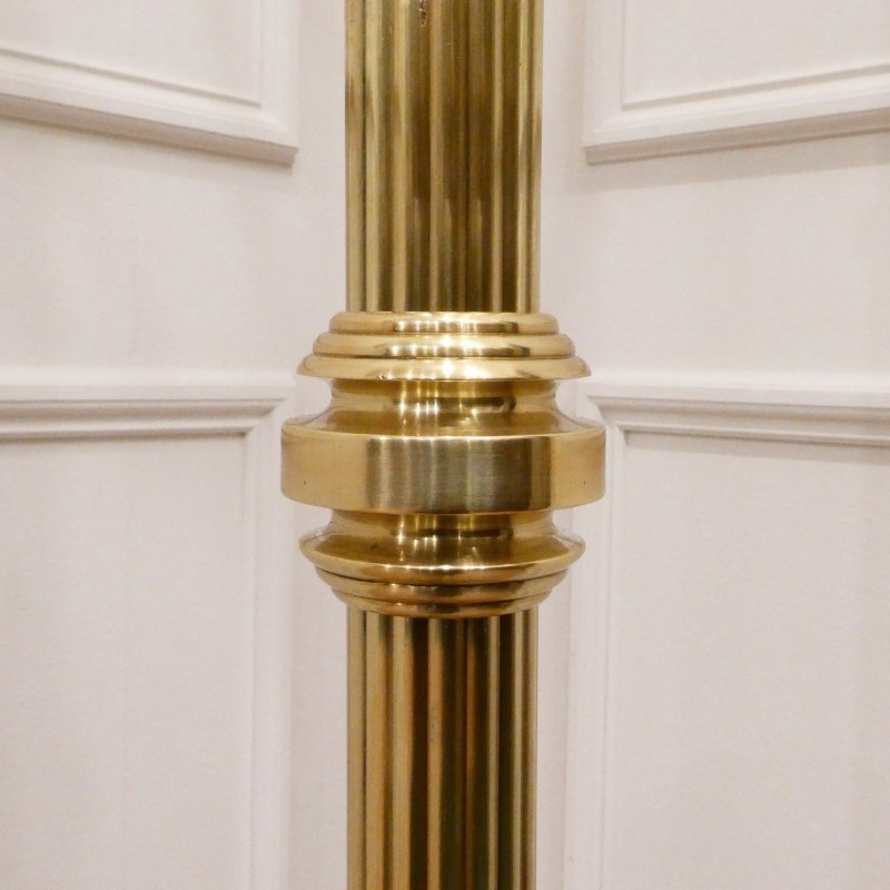 Victorian Brass Floor Lamp - Image 5
