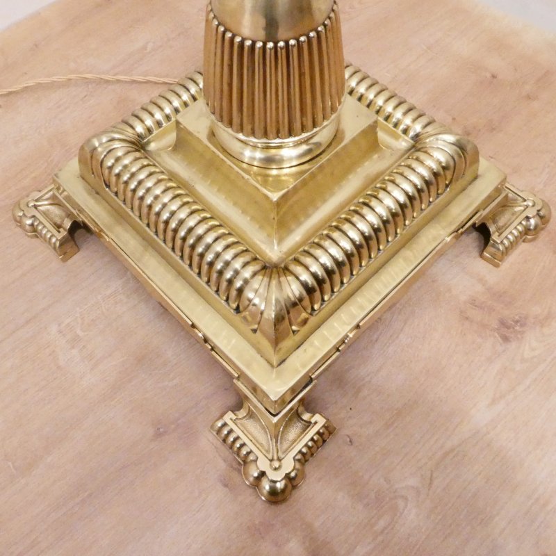 Victorian Brass Floor Lamp - Image 6